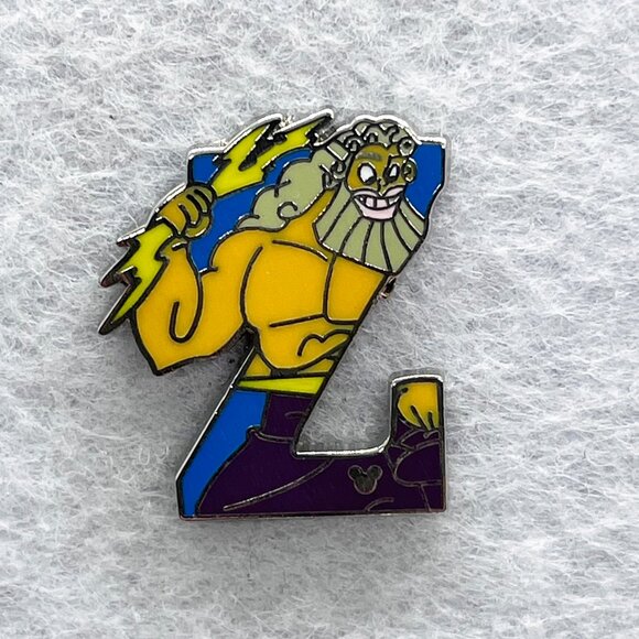 🔮 5/$25 Disney Alphabet Z For Zeus Hercules Pin - Picture 1 of 3